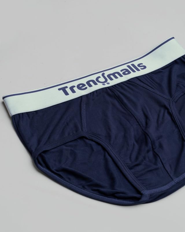 Image of TRENDMALLS Men's Birla Micromodal Regular Fit Solid Men Underwear Briefs with No Marks Waistband