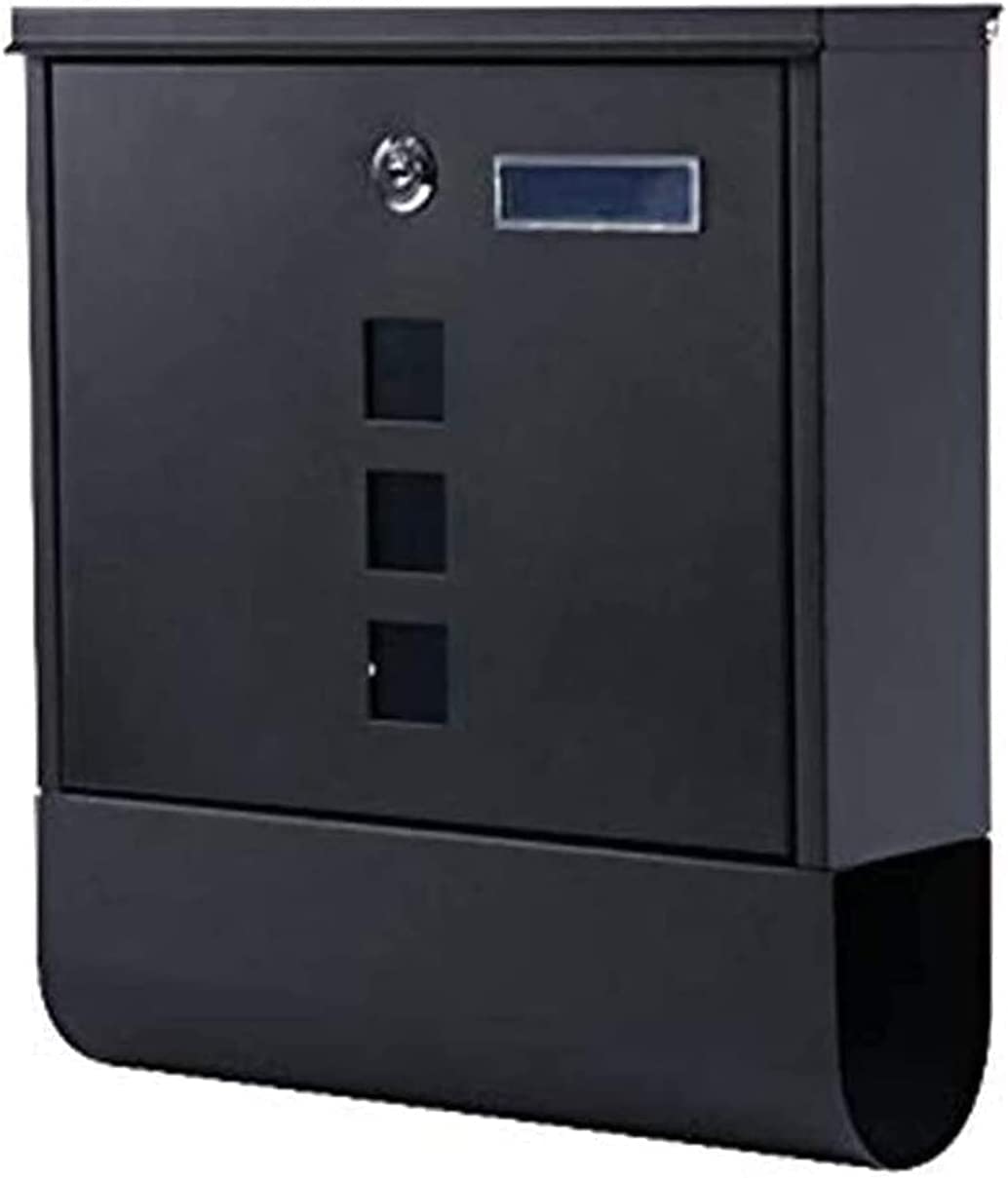Sjdopulse Suggestion Box Safe Lock Box Ballot Box Donation Box Mount Mailbox With Lock Vertical Rust Proof Post Box With Newspaper Letterbox Holder For Modern Letterbox Parcel Box Drop Box