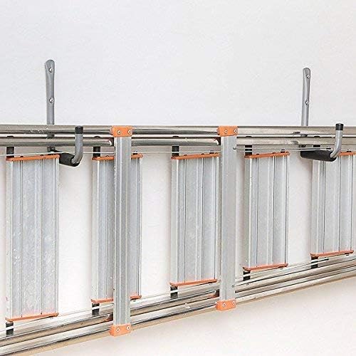 Ihomepark Heavy Duty Garage Storage Utility Hooks with 9''Jumbo Arm, Wall Mount Garage Hanger & Organizer for Ladder Tool Chair Hose(6 Pack - Black)