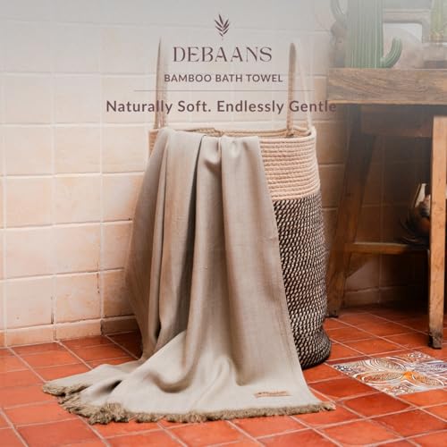 Image of 100% Bamboo Large Bath Towel | Buttery Soft, Ultra-Absorbent, Lightweight, Anti-Microbial, Hypoallergenic, Quick Dry | Suitable for Daily use, Travel, Gym, Swimming (Olive)