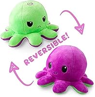 The Original Reversible Octopus Plushie | TeeTurtle’s Patented Design | Polka Dot and Shimmer | Show Your Mood Without...