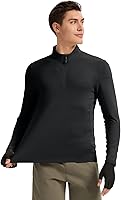 Vista 2 de TIHEEN Mens Long Sleeve Athletic Shirts Quarter Zip Sun Protection Lightweight Performance Golf Pullover
