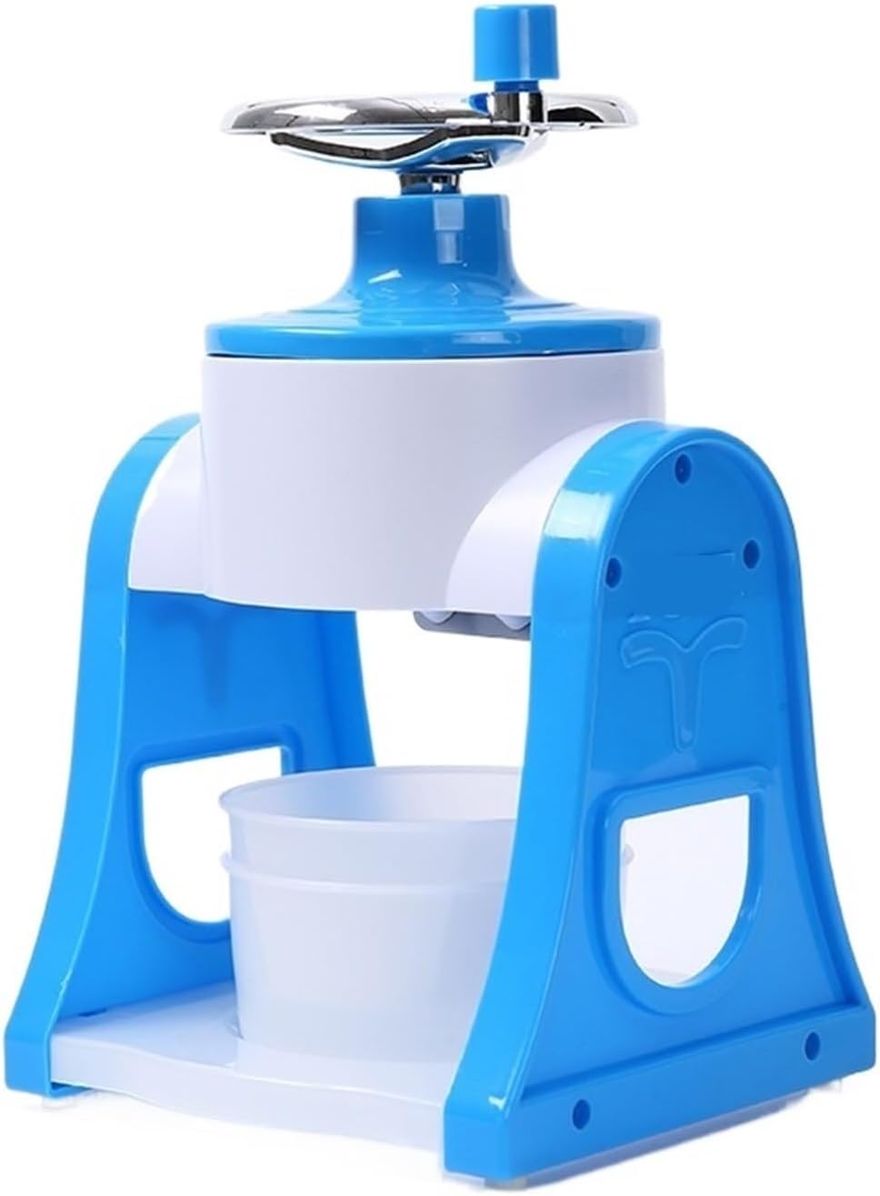 ice Crusher, Shaved Ice Machine Home Small Manual Ice er Summer Hand-Shake Ice and Hail Ice Ice Breaker Make Ice Maker,for Home, Restaurants & Cafes(Pink)