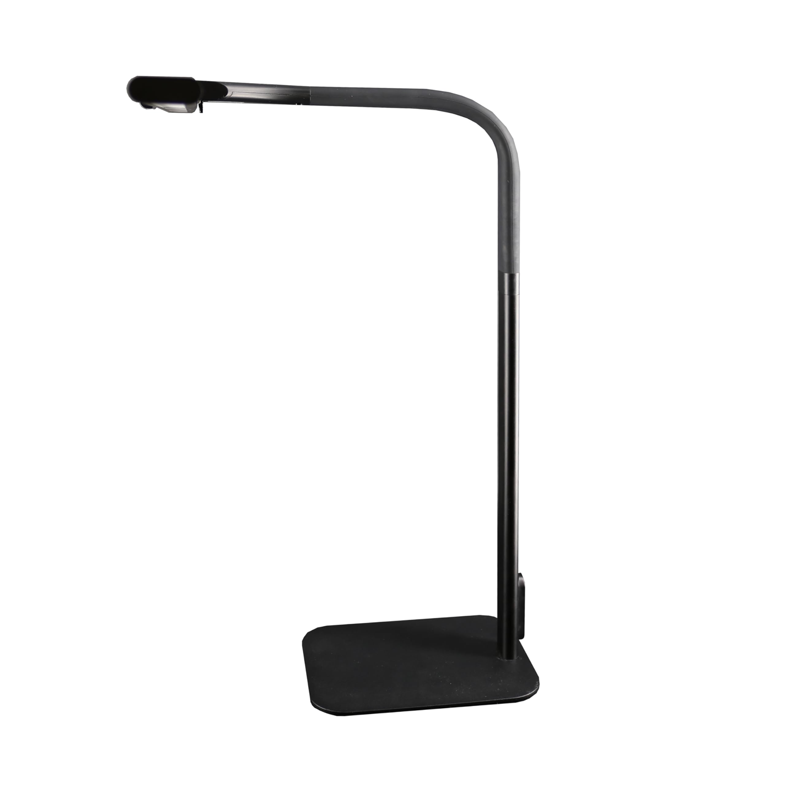 Unilux Strata base LED Schreibtisch-Leuchte dimbar, 66cm breit, Memory-Funktion für Lichtstärke und Farbtemperatur mit 4 TIMER-Funktionen, inkl. Fernbedienung, 2235 lm, schwarz