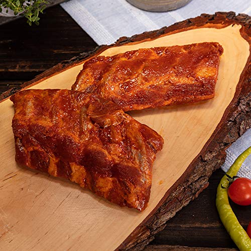 WURSTBARON® Loin Ribs Set, frische Rippchen vom Schwein, fertig mariniert und mild gesalzen, aromatisches und saftiges Grillfleisch, Premium-Qualität aus Bayern, 2 kg