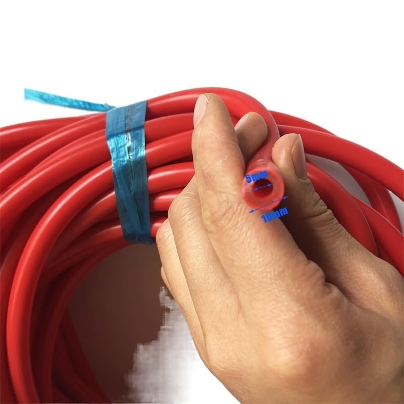 flexiable rubber Fitness Resistance Band Rope Tube 2 Meters Red 5mm x 10mm Bands Material Bands Latex Tube Rubber Tube drain elastic