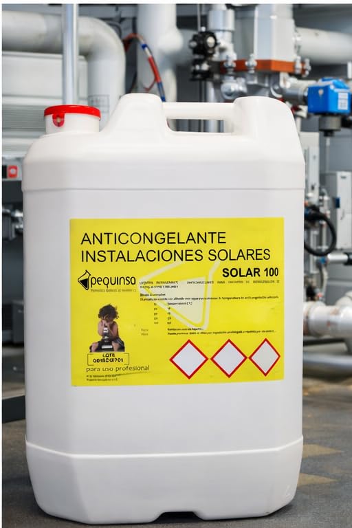 Refrigerante–Anticongelante en base propilenglicol concentrado para circuitos de refrigeración de instalaciones solares. Envase de 30 litros.