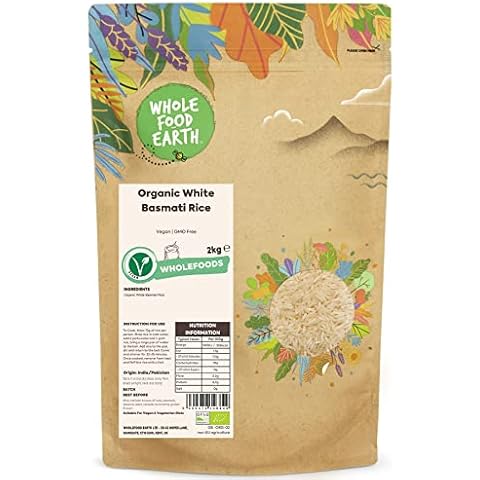 Wholefood Earth Organic White Basmati Rice 2kg Cover