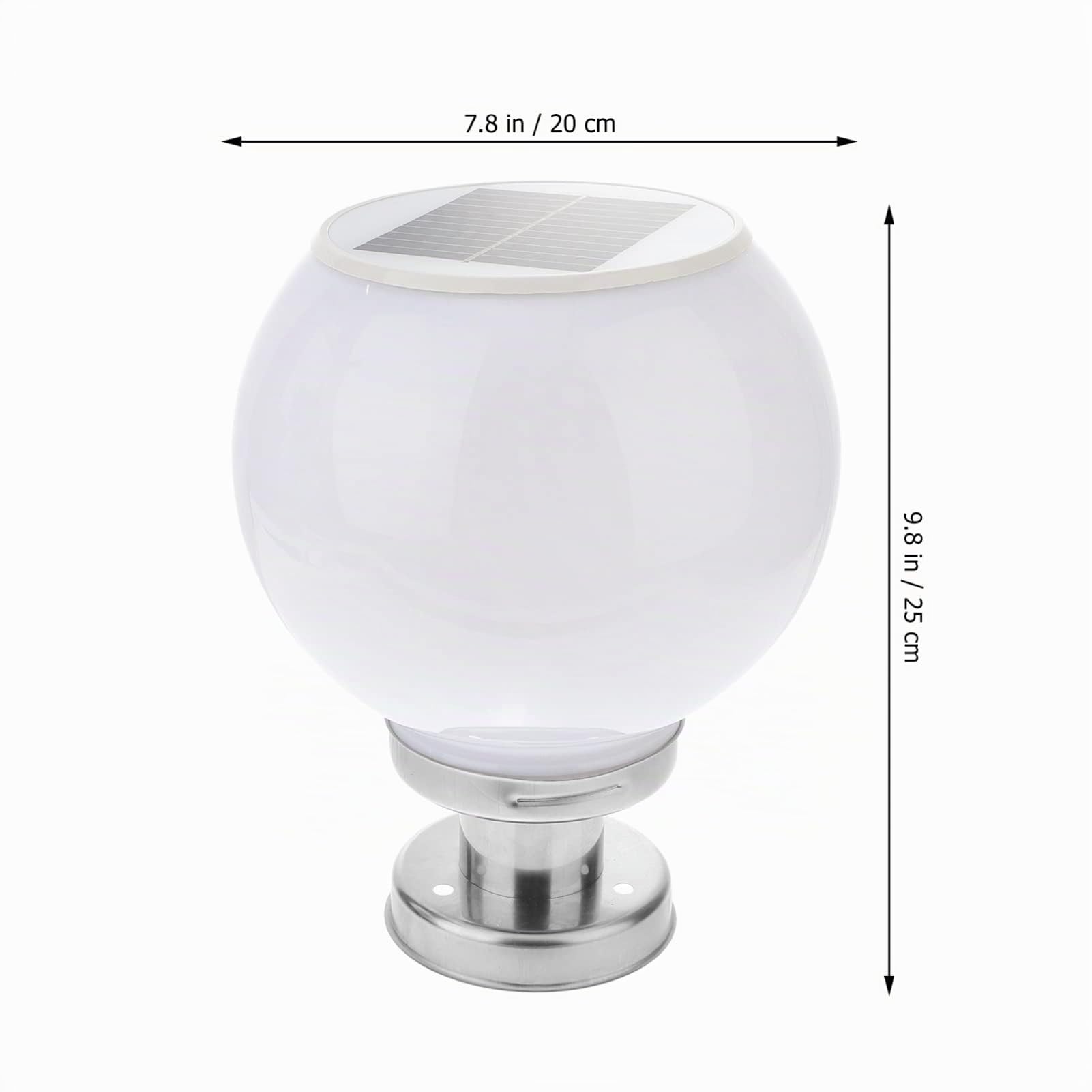 Luxshiny Lámpara Solar De Jardín Luz De Columna Exterior Para Decoración De Patios y Cercas Iluminación Cálida Fácil Instalación y Carga Solar Para Balcones y Áreas Al Aire