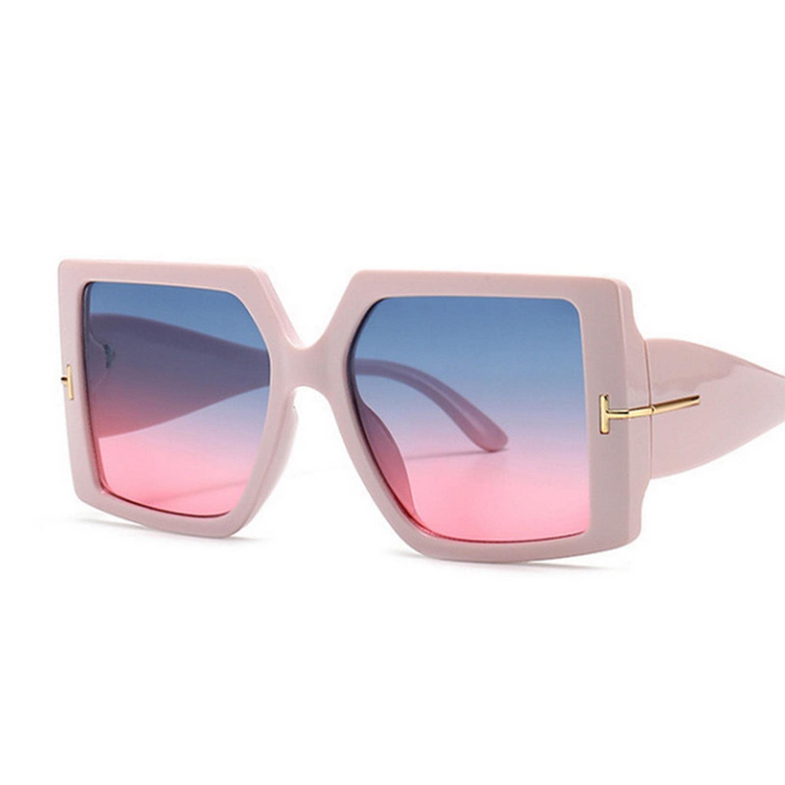 Sonnenbrillen Quadratische Sonnenbrille Frau Schwarz Übergroß