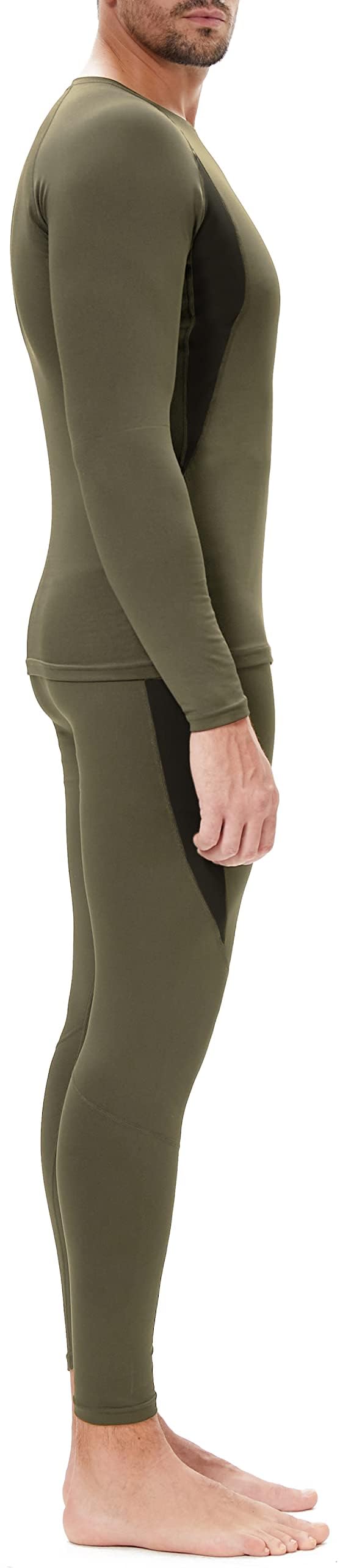 BenBoy Herren Thermounterwäsche Funktionsunterwäsche Set Atmungsaktiv Warme Skiunterwäsche Winter Thermowäsche Lange Thermo Unterwäsche für Skifahren Laufen Wandern