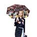 VILLASON ® Versailles Rose UPF 50+Anti UV Windproof & Waterproof Compact Travel Umbrella✪Sturdy Canopy Construction 5 Layers Nano coating for UV Protection✪Luxury Design-Aluminum Alloy