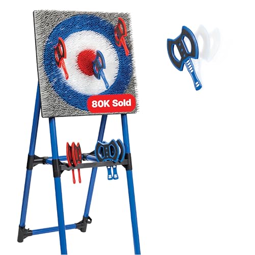 EastPoint Original Axe Throwing Game Set – Steel Frame Target for Indoor and Outdoor Use