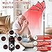 SAVILER 4 Heads Red Light Therapy Lamp with Base, 3-in-1 Chip Infrared Light Therapy Device, Height Adjustable, 660nm Red Light and 850nm Near Infrared Light for Face, Body, Pain, Skin - Home Use