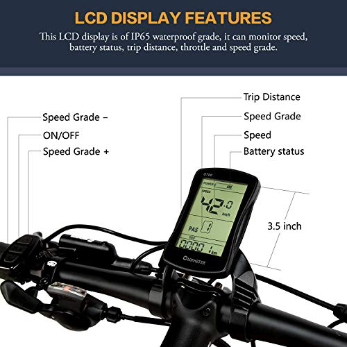 Lankeleisi 750PLUS 48V 14.5AH , krachtig, 26 inch, 4,0 grote banden, ebike, 27 snelheden, sneeuw, MTB, elektrische fiets… - Afbeelding 5