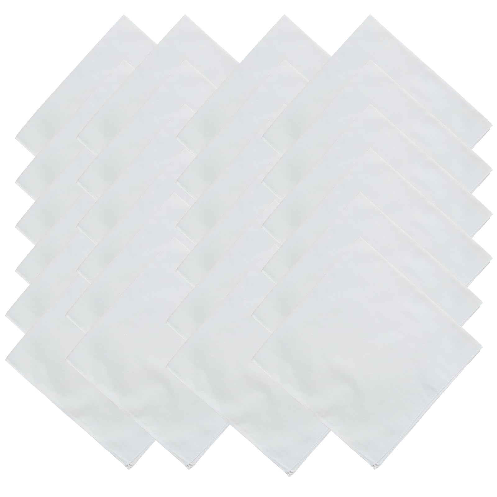 White Bandanas Women Men Large Cotton Tie Dye Party Supplies Plain Head Wrap Handkerchiefs Multifunctional