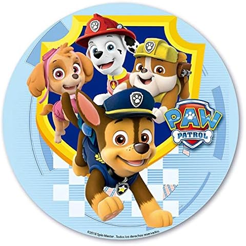 Dekora - Tortendeko Essbar | Paw Patrol Tortenaufleger aus zuckerfreiem Esspapier Cover