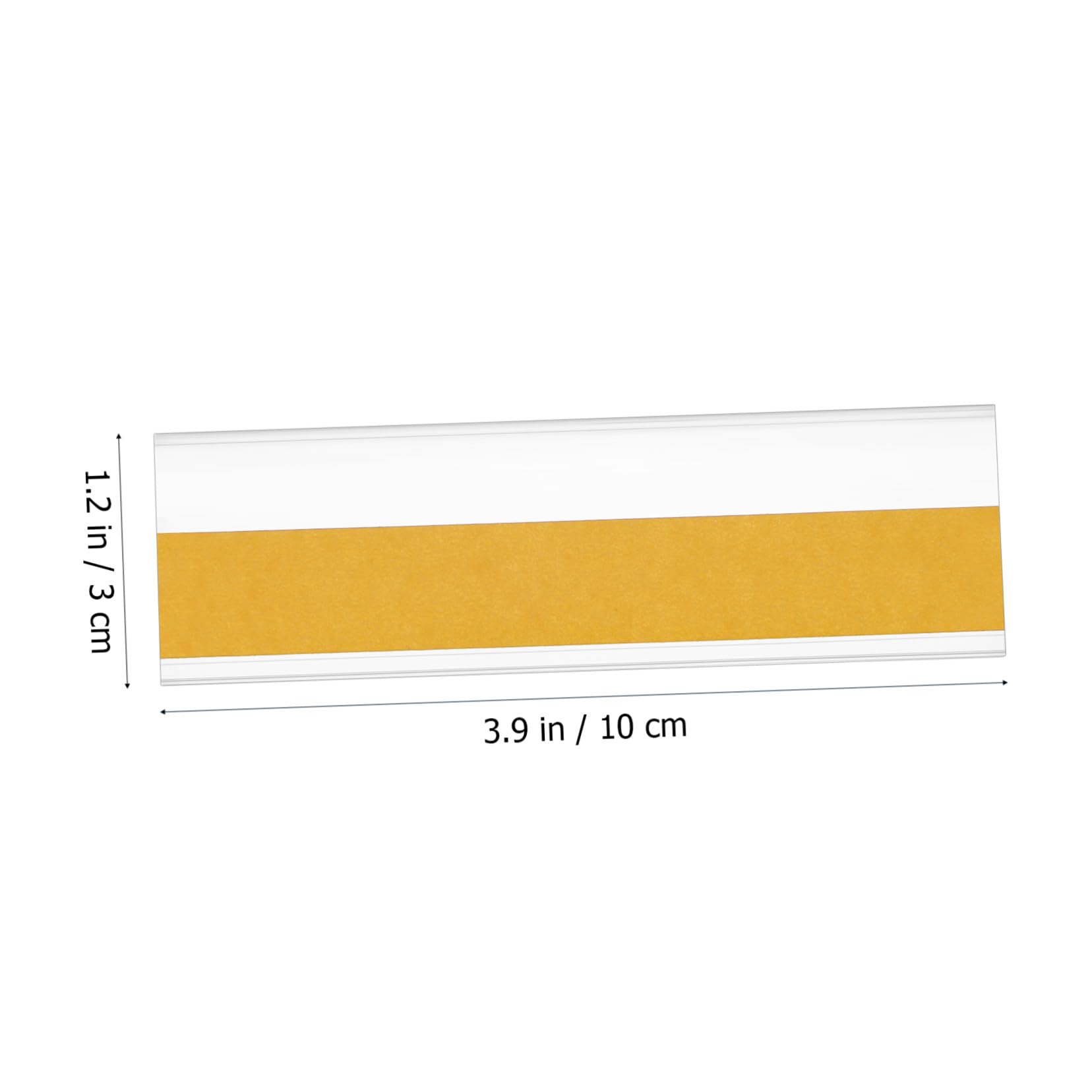 Porte-étiquette Adhésif Plat 100 Pièces en Pvc pour Rayons
