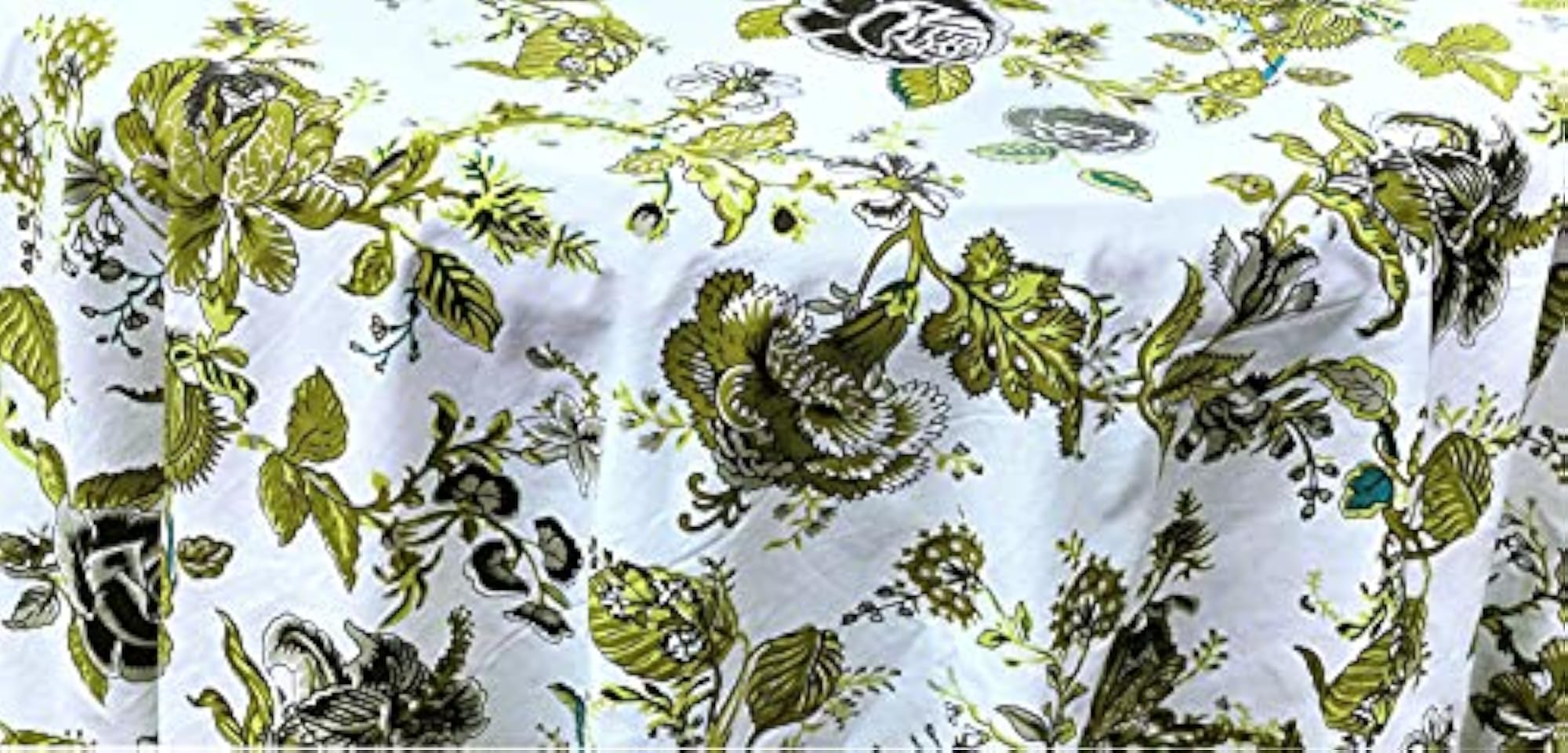 100% Cotton Round Tablecloth for Kitchen Dining