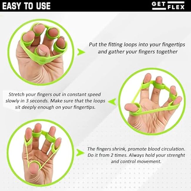 Grip Strength Trainer (6 Pack) - Forearm Strengthener - Hand Gripper Strengthener - Stress Relief Ball and Adjustable Spring Resistance Ranging From 11 To 132 Lbs(5 To 60kg)