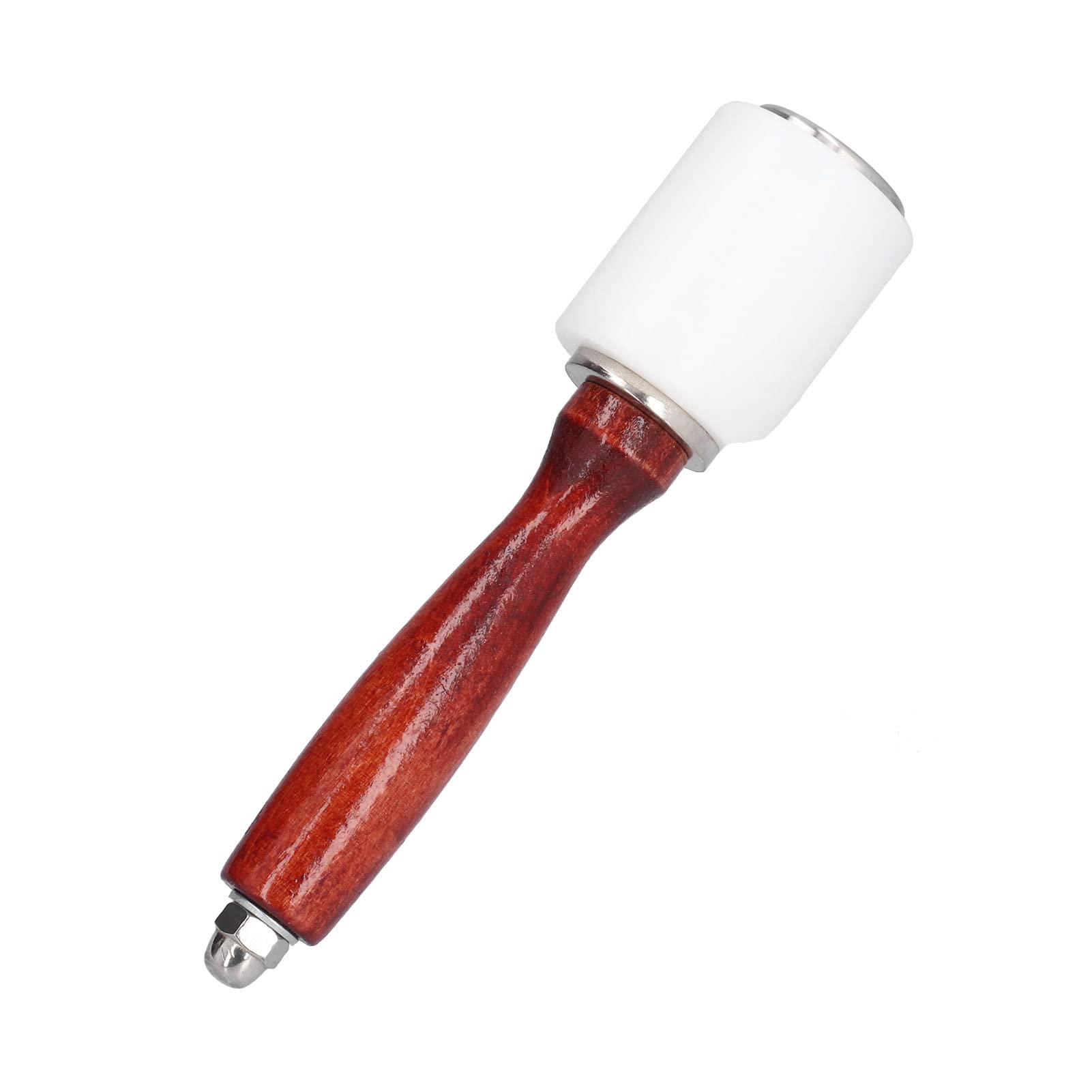 Mavaol Nylon Head Mallet, Ergonomic Wooden Handle, Shock Absorption, Non Slip, for Leatherworkers, Engraving, Embossing, Carving, DIY Crafting