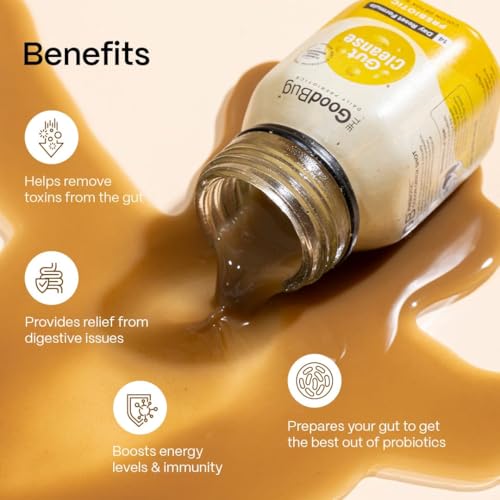 Image of The Good Bug Gut Cleanse - 14 Prebiotic Colon Detox Shots | Improves Probiotic Activity, Gut Health & Digestion | Tackles Bloating, Gas & Constipation
