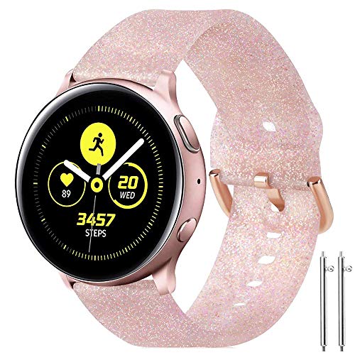 SUPORE Galaxy Watch Active 40mm Armband, 20mm Universal Ersatzarmband Uhrenarmband Sportarmband für Samsung Galaxy Watch 42mm/Gear 2 Classic/Gear Sport/Garmin Vivoactive 3/ Forerunner 645 und mehr
