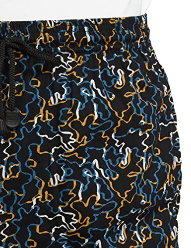 Image of Bumchums Men Mercerised Printed Knee Length Cotton Bermuda Shorts with One Side Zip Pocket, Pack of 1