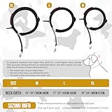 OneTigris Reflective Martingale Dog Choke Collar,P-shaped Training Canine Collar with Hi-vis Nighttime Safety Light-reflective Design for Narrow Head Canines Ease Walking(Black, L) - Image 2