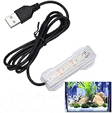 Mioaoa Blue Light Small Aquarium Led Light, Multicolor Led Fish Tank for Freshwater Plants Aquarium Accessories，Fish and Aquatic Pets, Pet Supplies