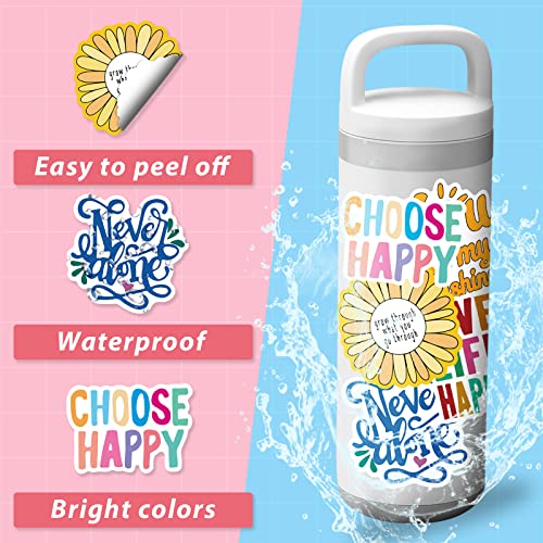 300Pcs Inspirational Scrapbook Stickers For Teens, Adults, Motivational Stickers For Laptop, Water Bottles, Planner, Waterproof Quote Stickers For Journal,1.6~1.8“ #TOP4