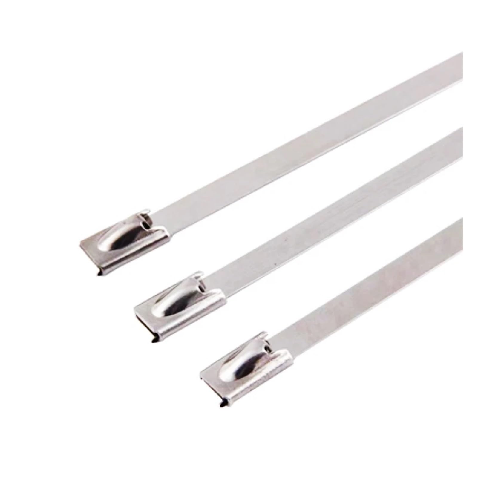 LYVQZPWLRcâble en acier inoxydable, Lot de 10/20 colliers de serrage en acier inoxydable for tuyau d'induction, largeur 4,6 mm, 100-700 mm, matériau 304(4.6x400mm,10pcs)