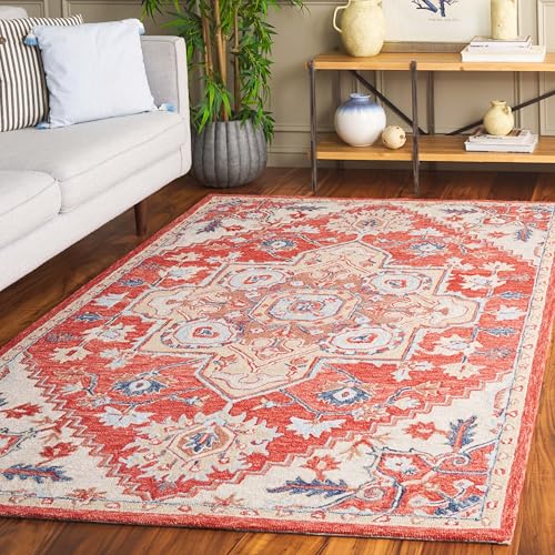 Image of Hand Tufted Premium Rug Premium Wool Carpet for Living Room Bedroom and Hall Size 4x6 Feet Color Multi