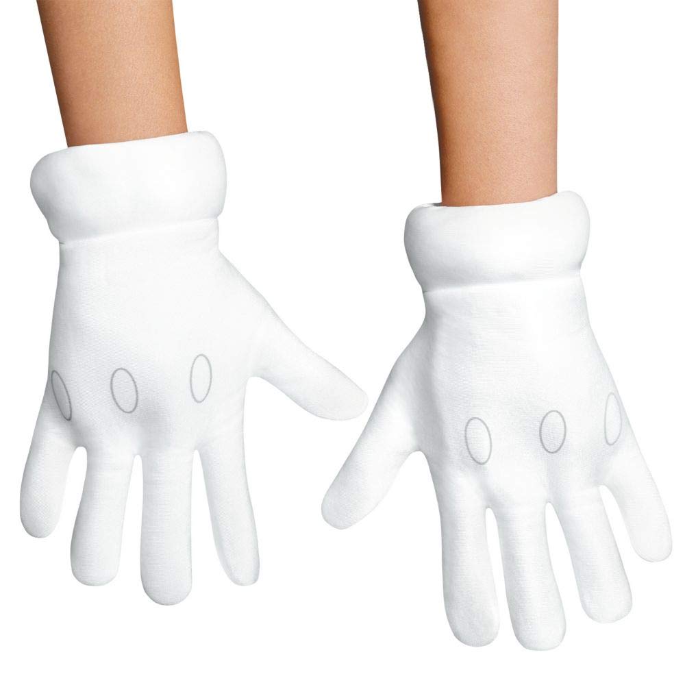 Disguise Super Mario Gloves White