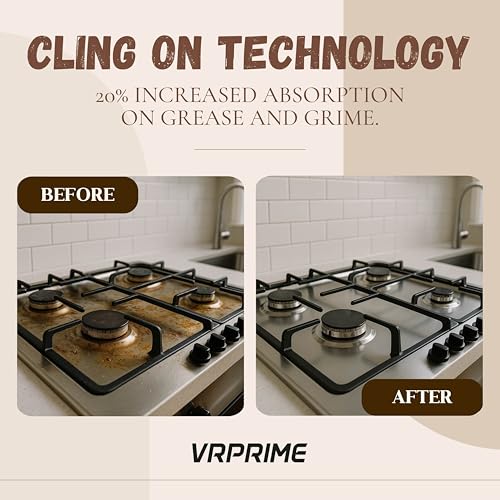 Image of VRPRIME Kitchen Cleaner Spray | Kitchen Sink Chimney Gas Stove Oven Oil Stain Remover All Purpose Degreaser Spray | Kitchen Cleaning Spray for Exhaust Fan (500ml) (PACK OF 1)