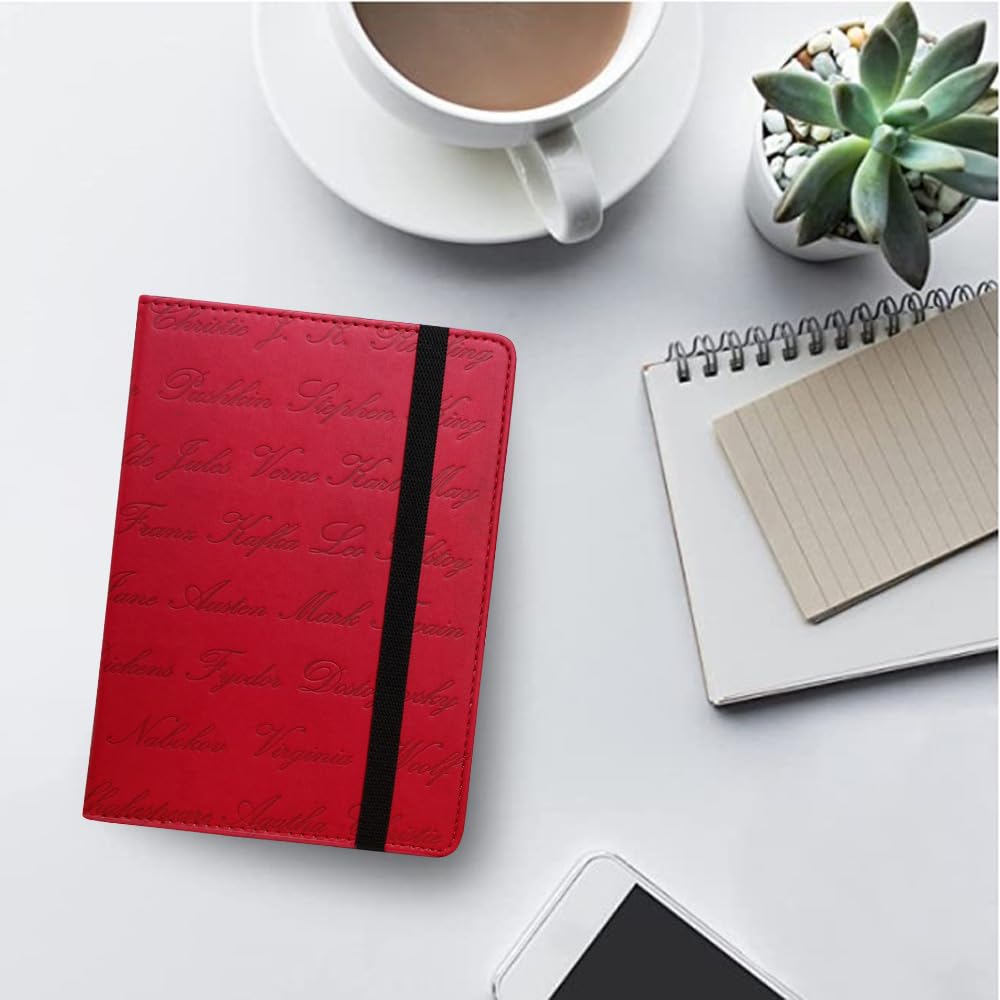 Schutzhülle Für 6 Zoll EBook-Reader – Universal, Retro Taschenkalender-Design, Für Sony, Kobo, Tolino, Pocketbook (ca. 180 X 125 Mm)