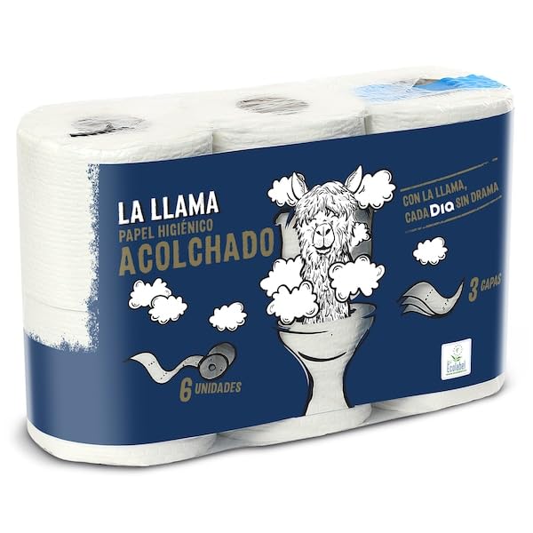 DIA LA LLAMA papel higiénico acolchado 3 capas paquete 6 uds