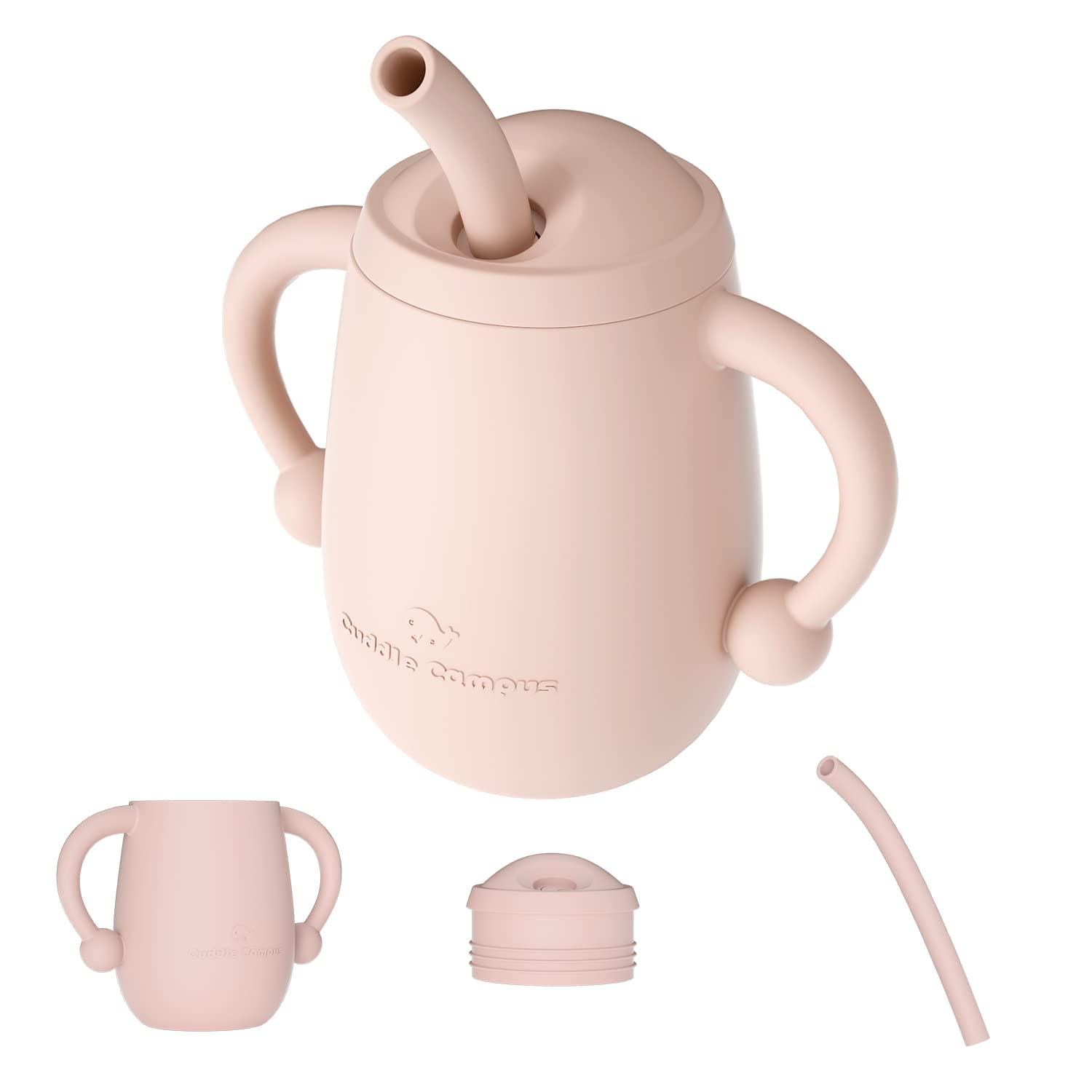 Photo 1 of Cuddle Campus Silicone Baby Training Cup - Peach Fuzz