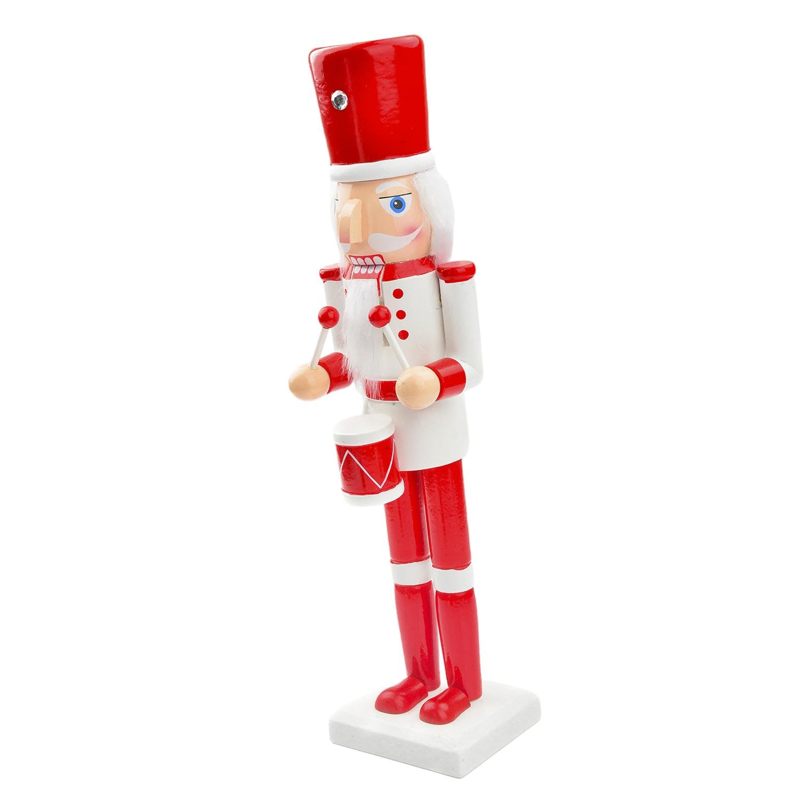Figurines de Noël avec chapeau rouge de 25 cm, décoration de table et cadeau de bureau
