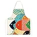 G2PLUS Grembiule da Cucina Apron Regolabile Grembiuli con Tasche Apron Cucina Adatto per Barbecue all'aperto in Famiglia Ristorante (Adulti)