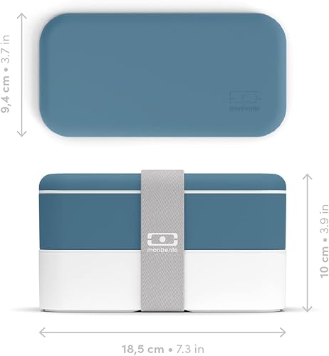 Miniatura 3 de Monbento - caja bento - lonchera de 2 niveles a prueba de fugas para el trabajo o la escuela, para empacar el almuerzo y programación de comidas -
