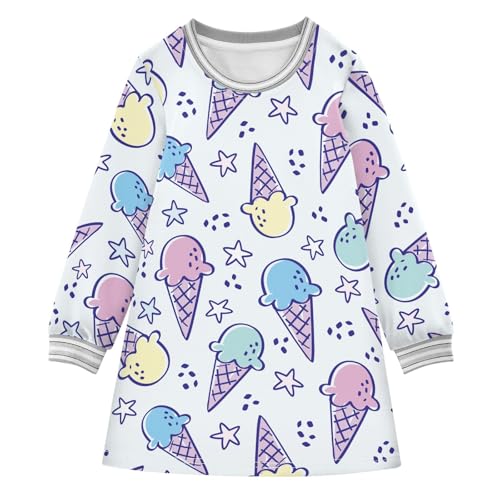 Toddler Girl Dresses Girls Long Sleeve Shirt Dress 2-8 Years