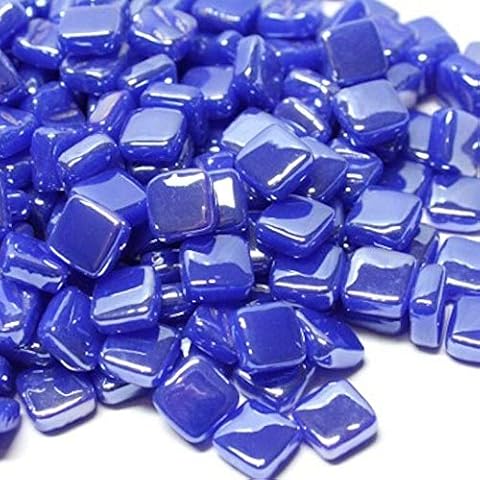 Pearlised Glass Micro Mosaic Craft Tile - Brilliant Blue Cover
