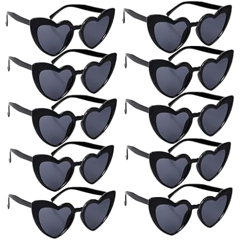 wodehahagou Vintage Heart Shaped Sunglasses Cover
