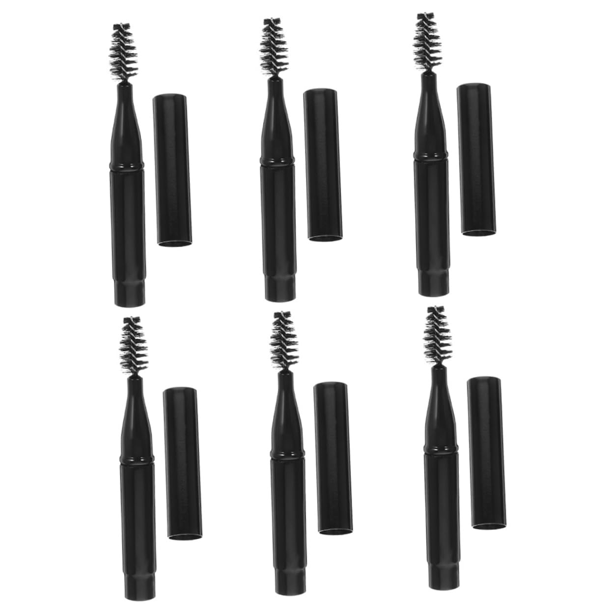 Healeved Stk Spiral-augenbrauenbürste Make-up Pinsel Wimpernbürste Augenbrauenstab Augenbrauenpinsel Brauenbürsten Wimpernstäbe Mascara-zauberstab Kamm Kurzes Spiel Mit Deckel Nylon