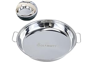 Stainless Steel Drip Pan for Kamado Grill and Weber Kettle