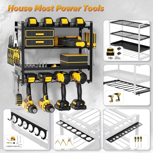 Pokipo PKP2209 Power Tool Organizer Wall Mount, Heavy Duty Drill Holder thumb #2