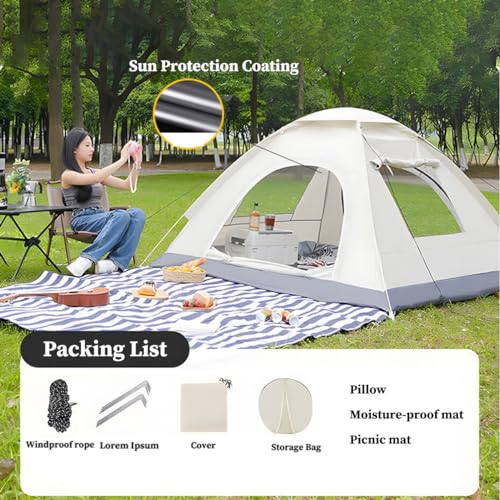 Carpa dome para camping de 3-4 personas GIZNXBA miniatura 2