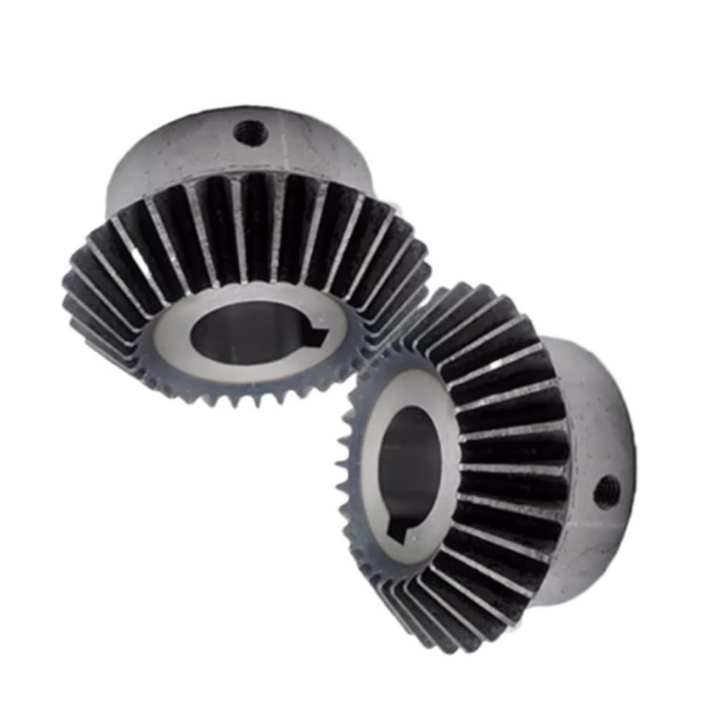 2 pezzi 45 ingranaggi conici in acciaio for macchina CNC, 3 moduli 20 denti ingranaggi conici a 90 gradi for trasmissione(25mm*8mm)