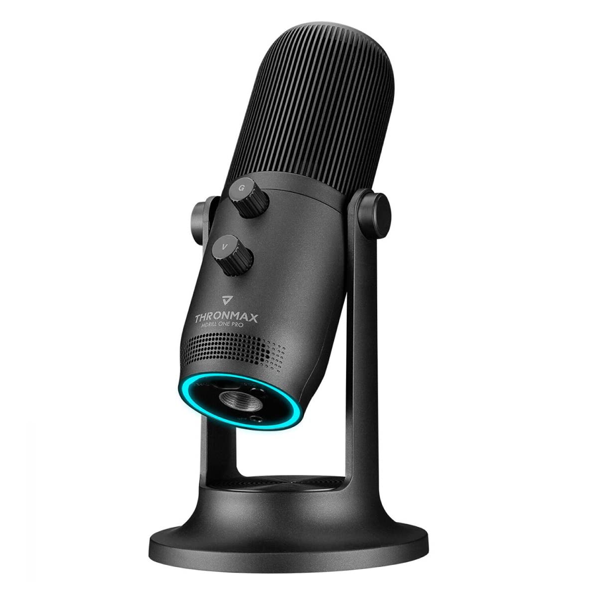 THRONMAX MDRILL ONE PRO (M2PB) - USB Condenser Microphone - VERTIGAIN technology & 16-bit/48KHz audio recording - Jet Black